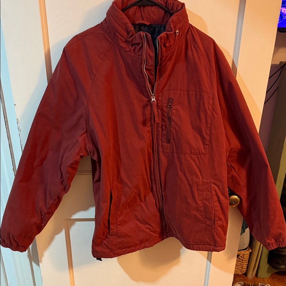 J. Crew Mens Cherry Red Puffer Jacket